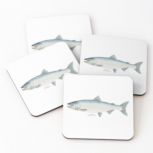 Item preview, Coho Salmon Painting designed and sold by Stephen Emms.