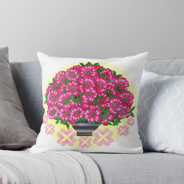 Item preview, Pink floral arrangement  designed and sold by Shirley cute art .