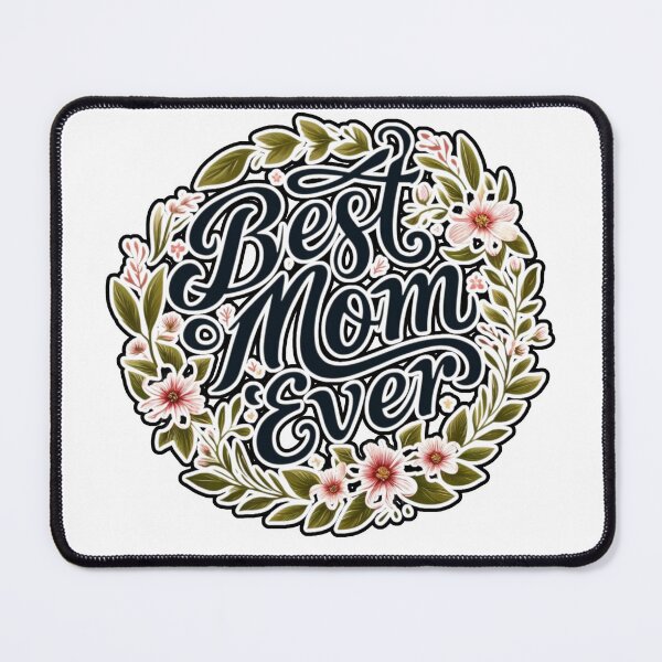 Item preview, Camiseta con corona floral de Best Mom Ever designed and sold by TrendyGraphTees.