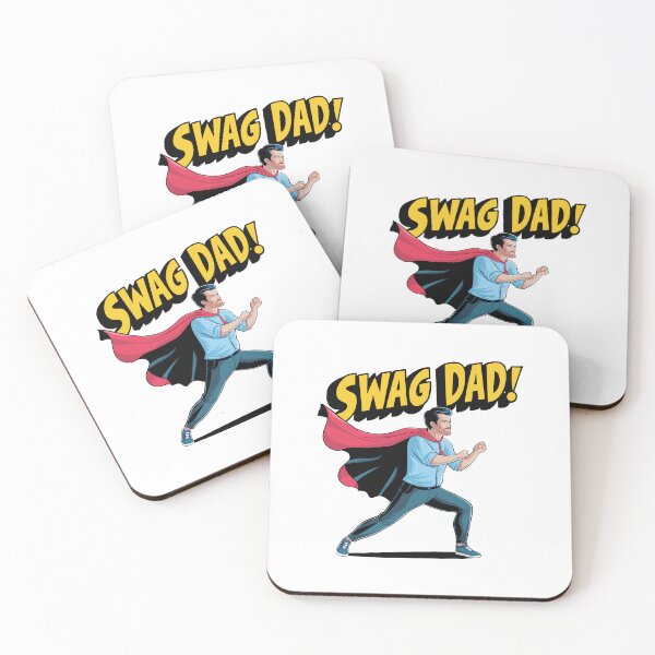 Item preview, Swag Dad Comic Book Cover - Dynamic Father's Day Illustration! designed and sold by HahaHandlesHub.