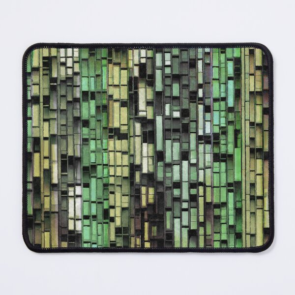 Item preview, Yellow and Green Vertical Line Abstract Patterns no.5 designed and sold by Kendall Anderson.
