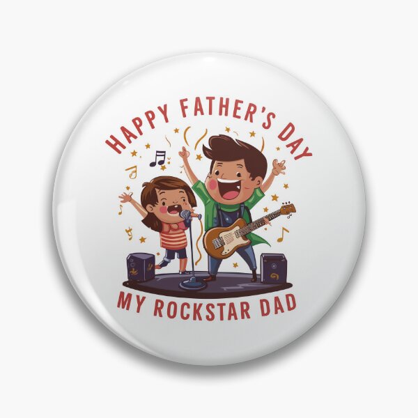Item preview, Rockstar Dad Father's Day Sticker - Fun Musical Celebration! designed and sold by HahaHandlesHub.