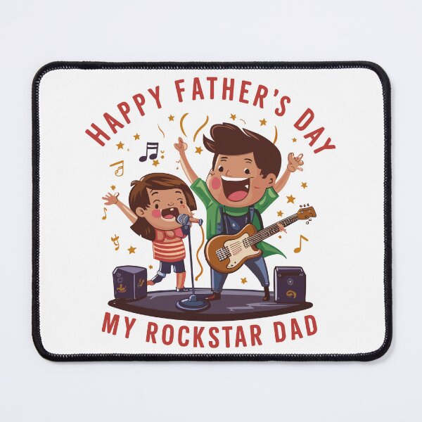 Item preview, Rockstar Dad Father's Day Sticker - Fun Musical Celebration! designed and sold by HahaHandlesHub.