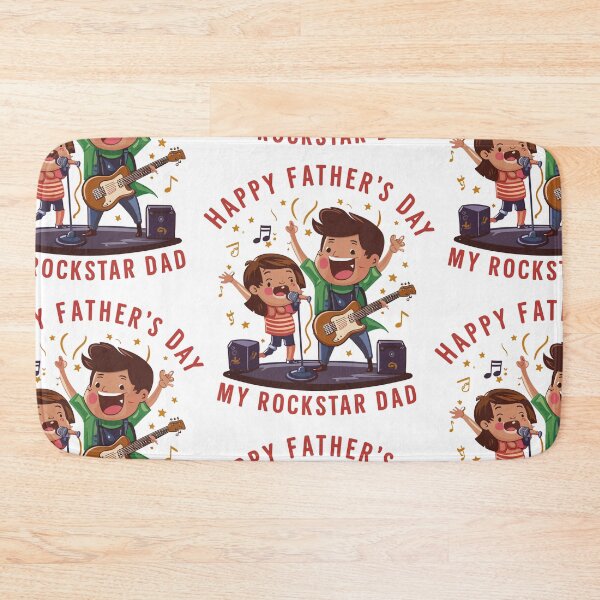 Item preview, Rockstar Dad Father's Day Sticker - Fun Musical Celebration! designed and sold by HahaHandlesHub.