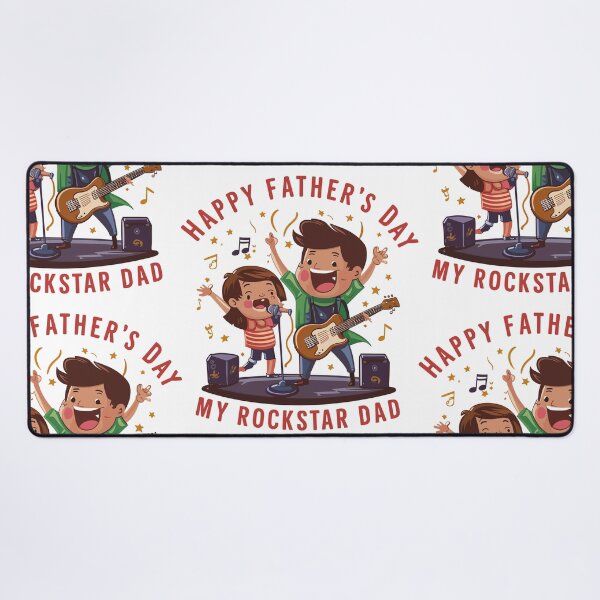 Item preview, Rockstar Dad Father's Day Sticker - Fun Musical Celebration! designed and sold by HahaHandlesHub.