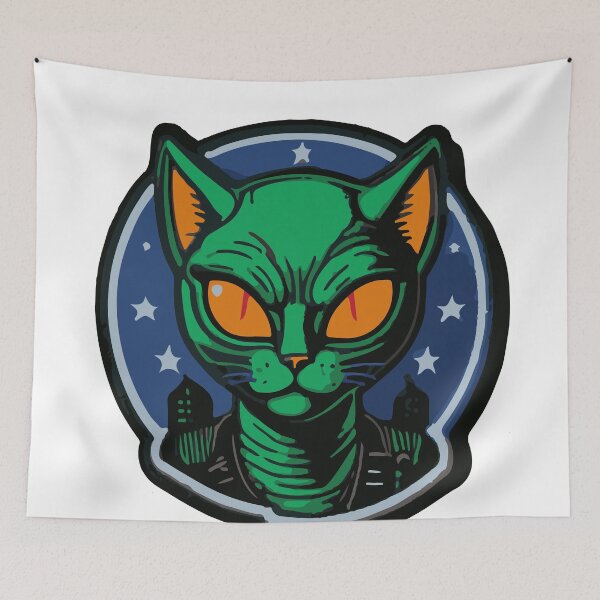 Item preview, alien cat designed and sold by Makheuates.