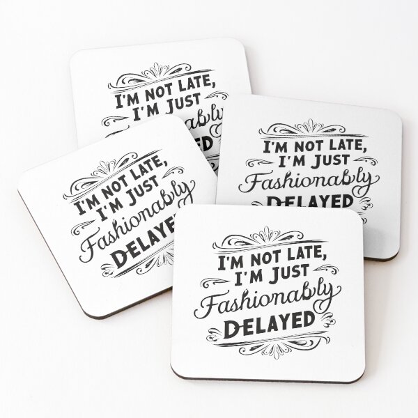 Item preview, Fashionably Delayed Typography Design - Stylish Father's Day Art! designed and sold by HahaHandlesHub.
