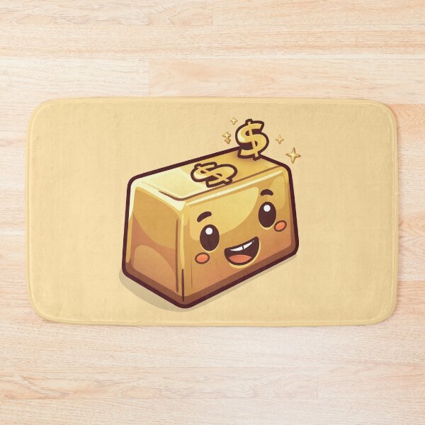Item preview, Cute Gold Bar on Yellow Background designed and sold by SpoonToonCnt.
