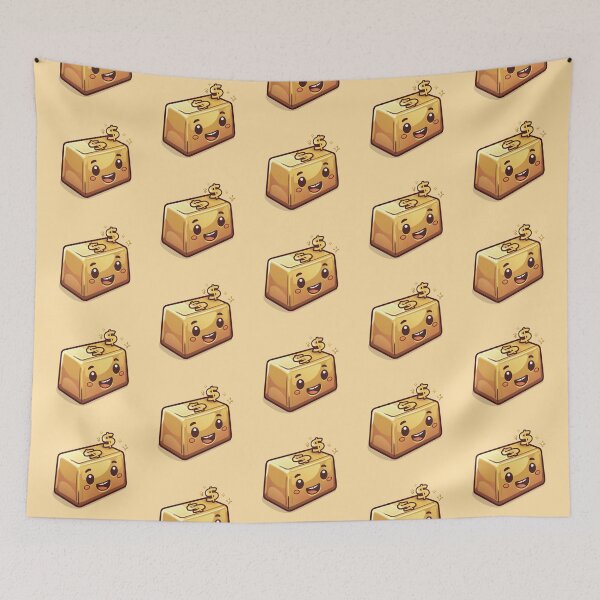 Item preview, Cute Gold Bar on Yellow Background designed and sold by SpoonToonCnt.