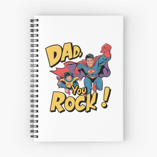 Item preview, Dynamic Superhero "Dad You Rock" Comic Book Cover - Father's Day Fun! designed and sold by HahaHandlesHub.