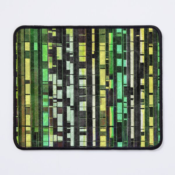 Item preview, Yellow and Green Vertical Line Abstract Patterns no.6 designed and sold by Kendall Anderson.