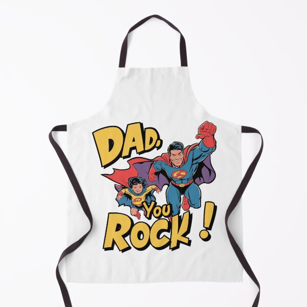 Item preview, Dynamic Superhero "Dad You Rock" Comic Book Cover - Father's Day Fun! designed and sold by HahaHandlesHub.