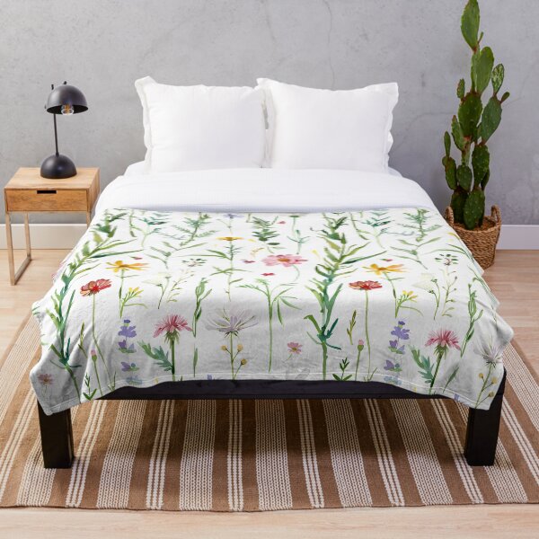 Artikelvorschau, vibrant collection of wildflowers and botanical plants entworfen und verkauft von HarperFox.