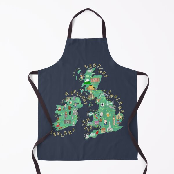 Item preview, Illustrated Map of Great Britain and Ireland by Artist Carla Daly designed and sold by Carla Daly.