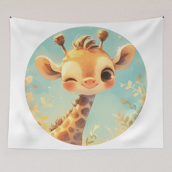Item preview, Funny giraffe winking designed and sold by JoyfulNat.