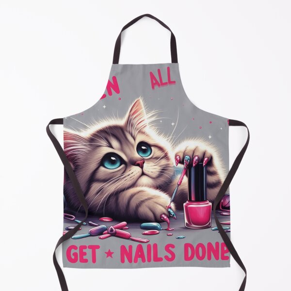 Item preview, When All Else Fails (Get Nails Done) - Cat edition designed and sold by desAIgns by Rosa.