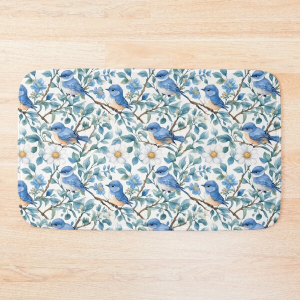 Item preview, Birds and Flowers - Watercolor pattern  designed and sold by Victoria Riabov.