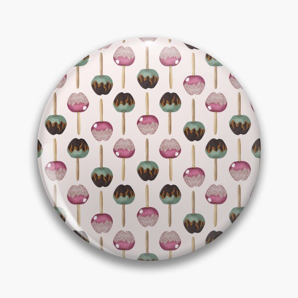 Item preview, Candy apples with sprinkles and candied apples with chocolate and caramel on a light beige background designed and sold by JasmineGDesigns.