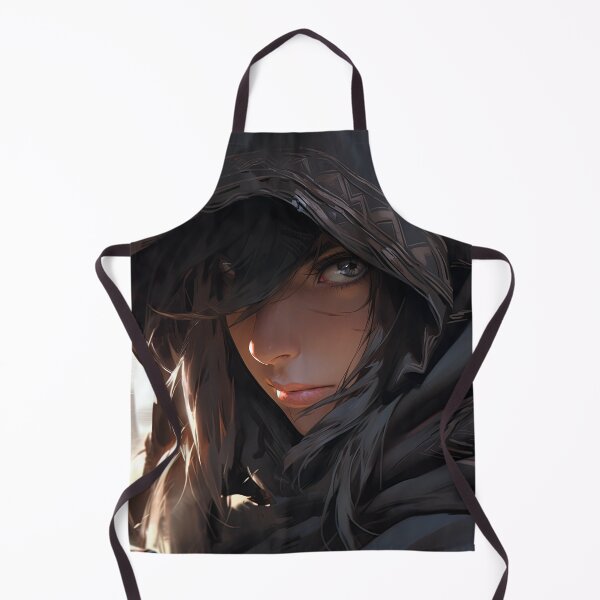 Item preview, Captivating Intense Dark Assassin Anime Girl designed and sold by bubblegoth.