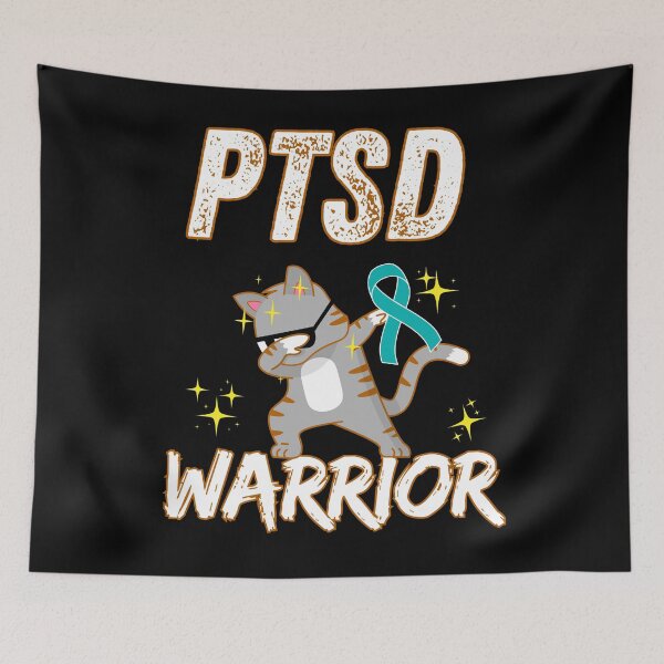 Item preview, Resilient Spirit Dabbing Cat PTSD Warrior Support Awareness designed and sold by BunBuntheDog-.