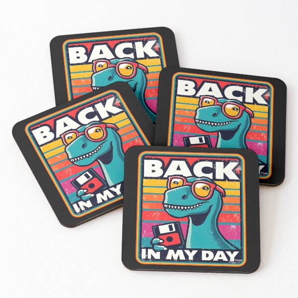 Item preview, Hipster Dinosaur Holding Floppy Disk - Back In My Day. Gift for father’s day, Dad and grandad designed and sold by Unitepeople.