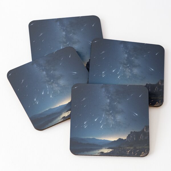 Item preview, Meteor shower in the night sky designed and sold by CreativPurpose.
