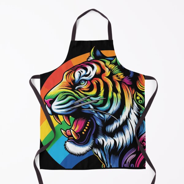 Item preview, Colorful Rainbow Tiger Face  designed and sold by NawalMagdy.