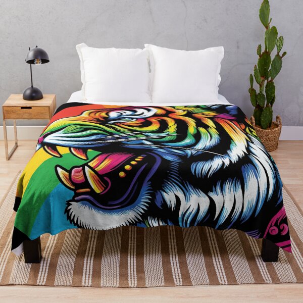 Item preview, Colorful Rainbow Tiger Face designed and sold by NawalMagdy.