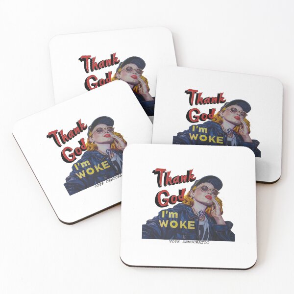 Item preview, Thank God I'm Woke – Vote Democratic designed and sold by SiggyZiggy.