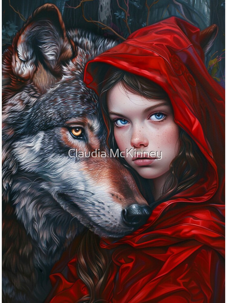 Thumbnail 3 of 3, Sticker, Little Red Riding designed and sold by phatpuppyart.