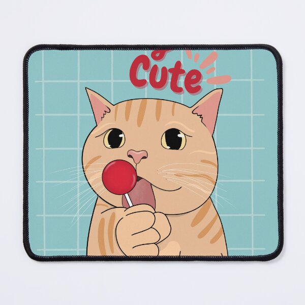 Item preview, Cat with lollipop: "feeling cute" designed and sold by Synergi  Art.