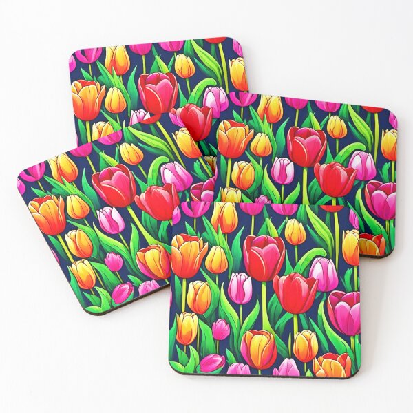 Item preview, Vivid Tulip Cartoon Art designed and sold by Health And Fitness Posts e-Store.