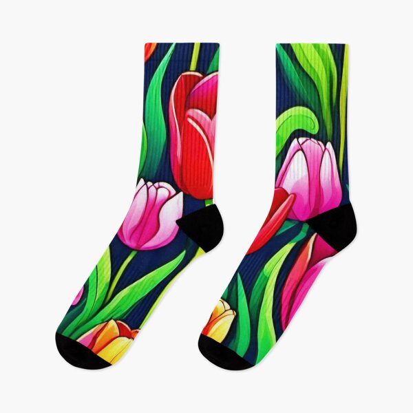 Item preview, Vivid Tulip Cartoon Art designed and sold by Health And Fitness Posts e-Store.