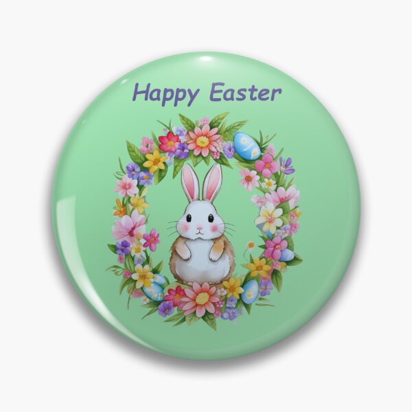 Item preview, Easter bunny wreath designed and sold by Sch1Stickers.