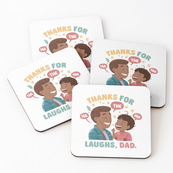 Item preview, Thanks for the Laughs, Dad - Heartwarming Father's Day Gift Illustration! designed and sold by HahaHandlesHub.