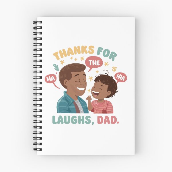 Item preview, Thanks for the Laughs, Dad - Heartwarming Father's Day Gift Illustration! designed and sold by HahaHandlesHub.