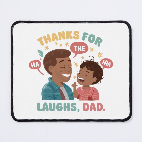 Item preview, Thanks for the Laughs, Dad - Heartwarming Father's Day Gift Illustration! designed and sold by HahaHandlesHub.