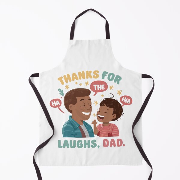 Item preview, Thanks for the Laughs, Dad - Heartwarming Father's Day Gift Illustration! designed and sold by HahaHandlesHub.