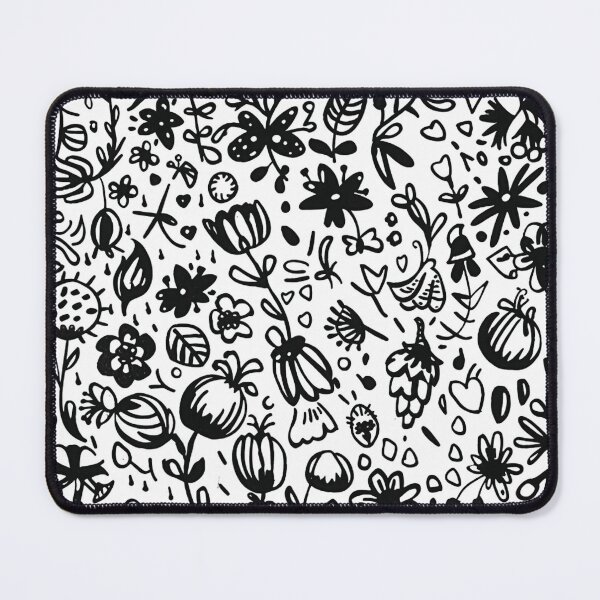 Item preview, Whimsical floral Doodle Pattern Illustration designed and sold by Infinity Elegance.