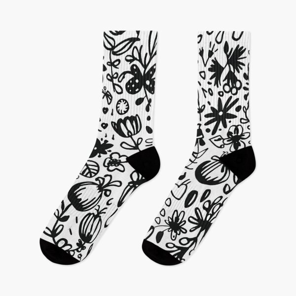 Item preview, Whimsical floral Doodle Pattern Illustration designed and sold by Infinity Elegance.