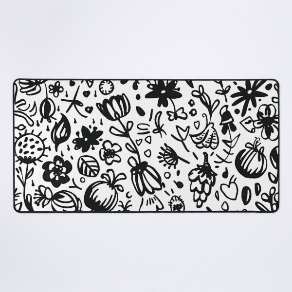 Item preview, Whimsical floral Doodle Pattern Illustration designed and sold by Infinity Elegance.
