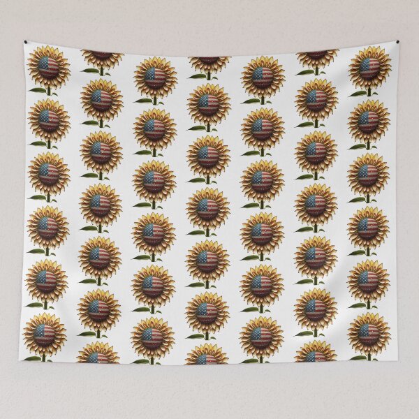 Item preview, Patriotic Bloom: A Sunflower’s Salute USA designed and sold by VivoVita.