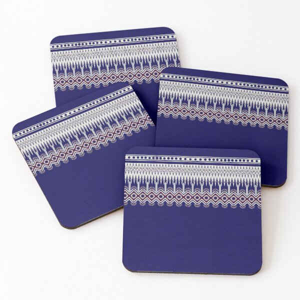 Item preview, Indigo cloth with images of colorful flowers that gives a feeling of stability. designed and sold by ThawanTarnnoy.