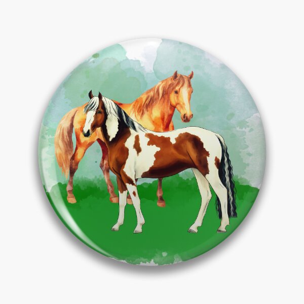 Item preview, Two horses together on a field designed and sold by Sch1Stickers.