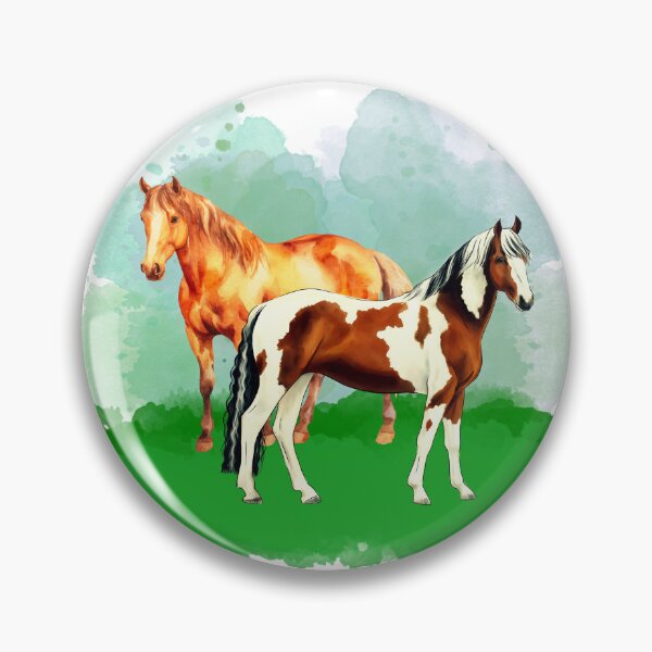 Artikelvorschau, Pferde auf einem Feld entworfen und verkauft von Sch1Stickers.