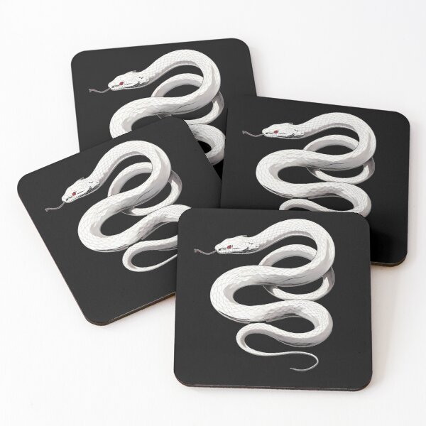 Item preview, White snakes designed and sold by KusyArt.