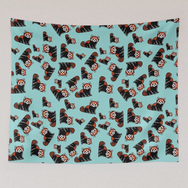 Item preview, Red Panda Pattern designed and sold by theartfulaspie.