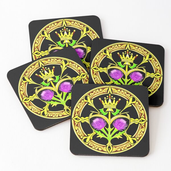 Item preview, Twin Thistles of the Golden Circle designed and sold by Highlandkings.