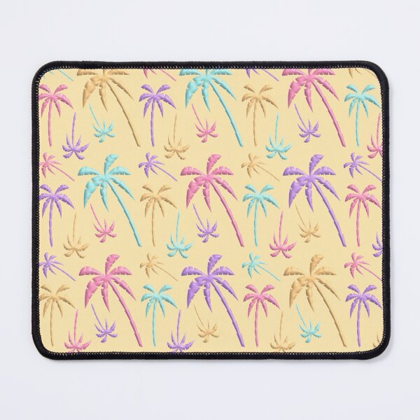 Item preview, Colorful palm trees on a yellow background designed and sold by Sonny Vermeer.