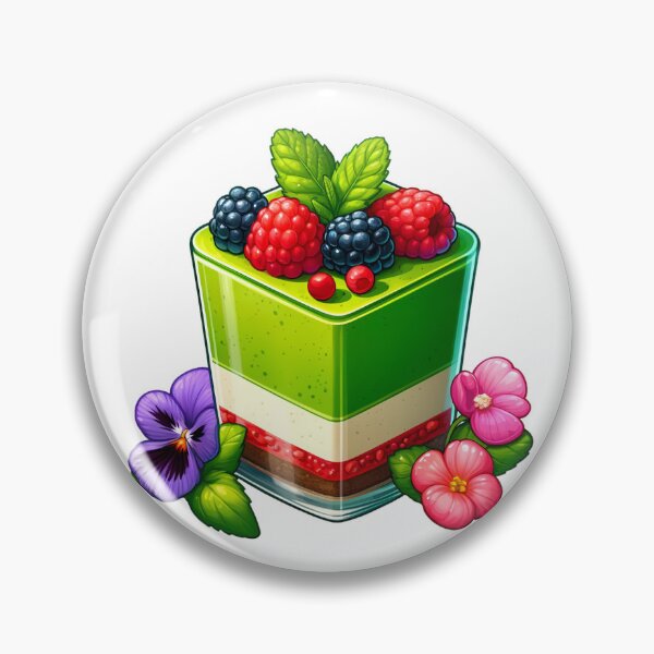 Item preview, Fruit Layer Dessert Delight - Fresh Berries and Vibrant Layers Illustration designed and sold by strbpn.